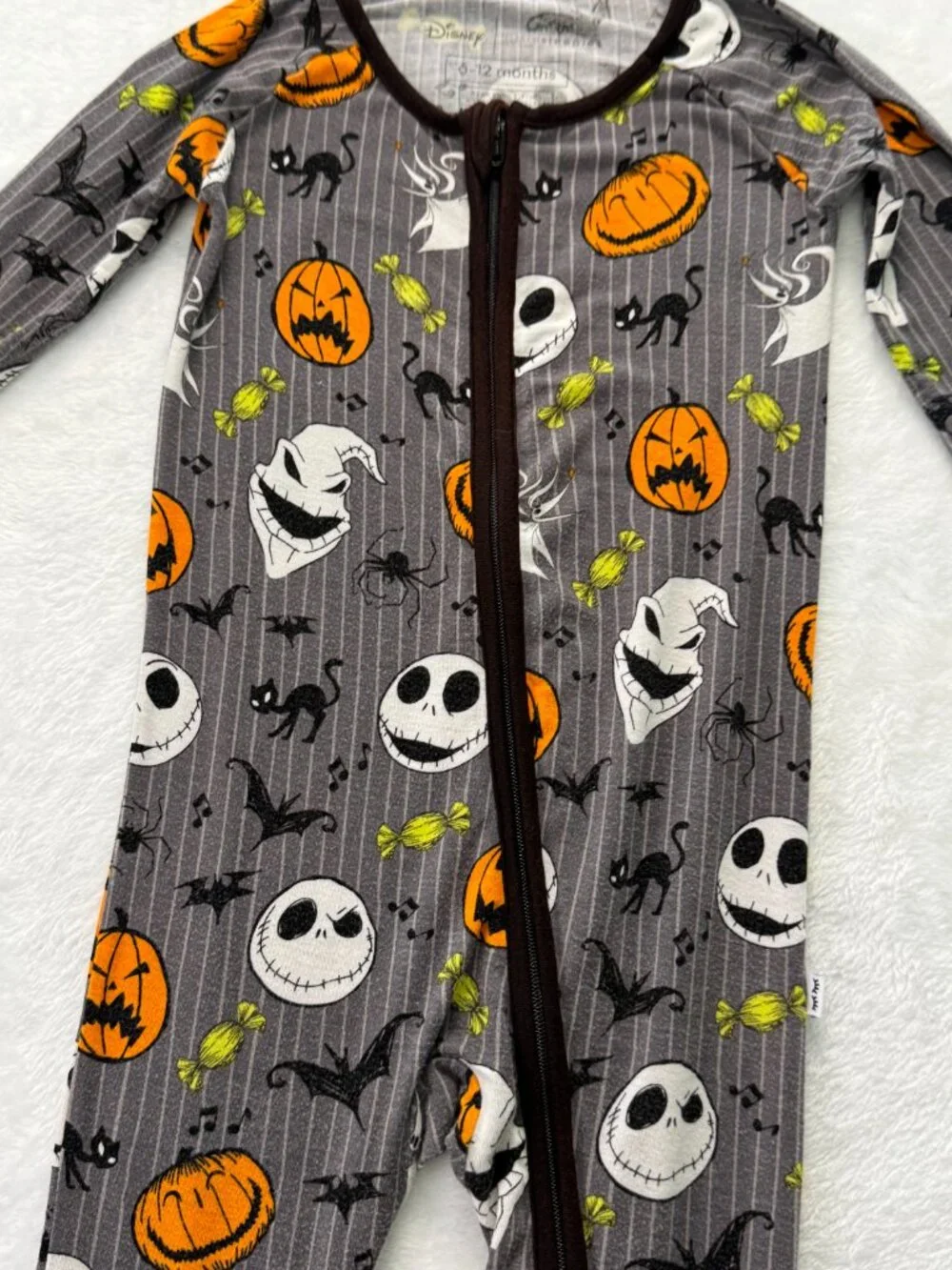 Little Sleepies OG DISNEY NIGHTMARE BEFORE CHRISTMAS Pajamas 6-12 Mo